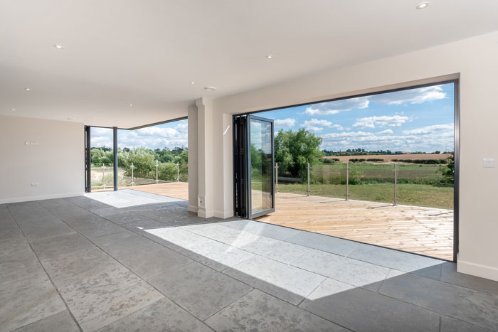 Aluna Bi-Folding Doors at the Dengar Developments Plum Tree House project
